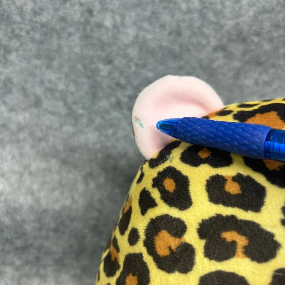 Ty Unisex Livvie Leopard Squish-a-Boo Plush 9in Yellow Spotted Soft Toy